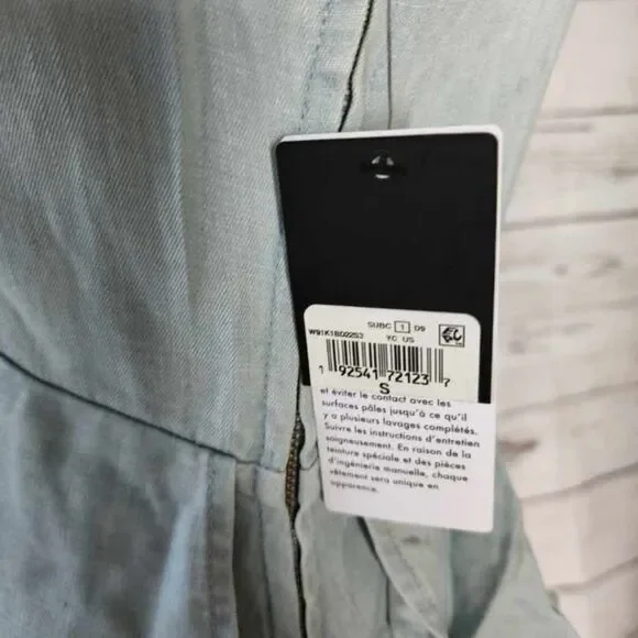 GUESS Chambray High-Low Peplum Dress - Small NWT - Picture 7 of 7